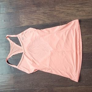 Lorna Jane coral workout top size medium